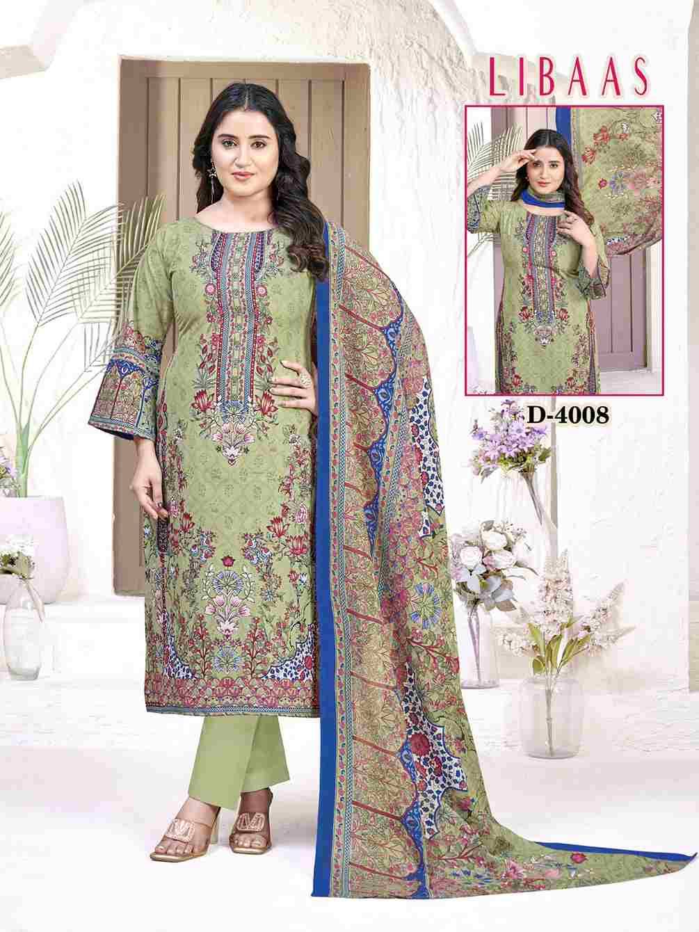 Libaas Vol-4 By Ganesha 4005 To 4012 Series Beautiful Festive Suits Stylish Fancy Colorful Party Wear & Occasional Wear Pure Cotton Dresses At Wholesale Price