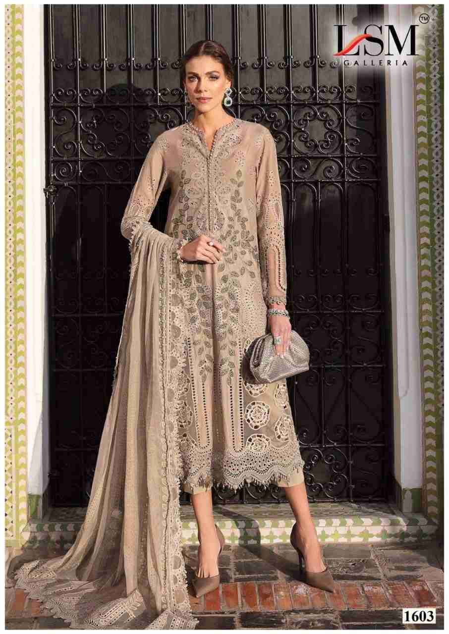 Parian Dream Vol-16 By Lsm Galleria 1601 To 1606 Series Beautiful Festive Suits Colorful Stylish Fancy Casual Wear & Ethnic Wear Pure Lawn Print With Work Dresses At Wholesale Price