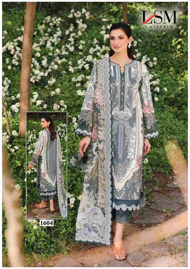 Parian Dream Vol-16 By Lsm Galleria 1601 To 1606 Series Beautiful Festive Suits Colorful Stylish Fancy Casual Wear & Ethnic Wear Pure Lawn Print With Work Dresses At Wholesale Price