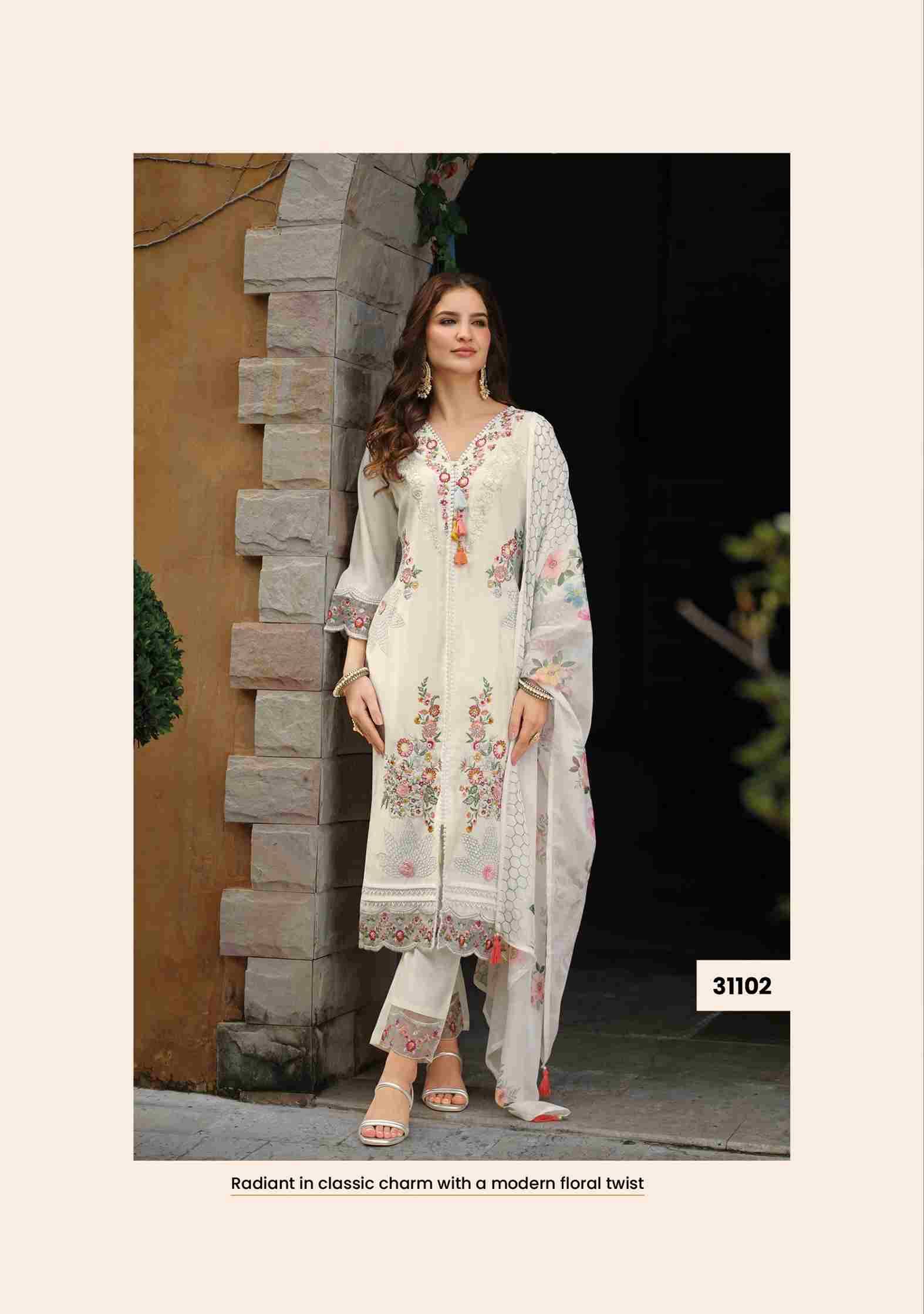 Zoya By Lady Leela 31101 To 31104 Series Beautiful Festive Suits Colorful Stylish Fancy Casual Wear & Ethnic Wear Viscose Silk With Work Dresses At Wholesale Price