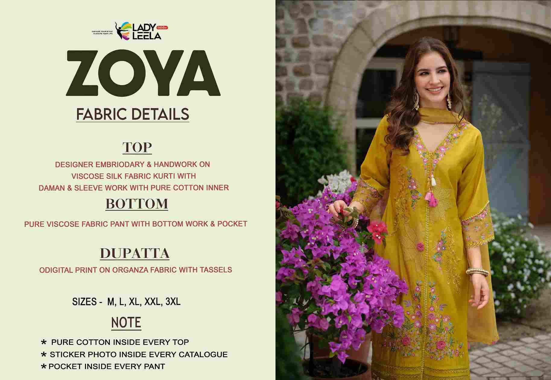 Zoya By Lady Leela 31101 To 31104 Series Beautiful Festive Suits Colorful Stylish Fancy Casual Wear & Ethnic Wear Viscose Silk With Work Dresses At Wholesale Price