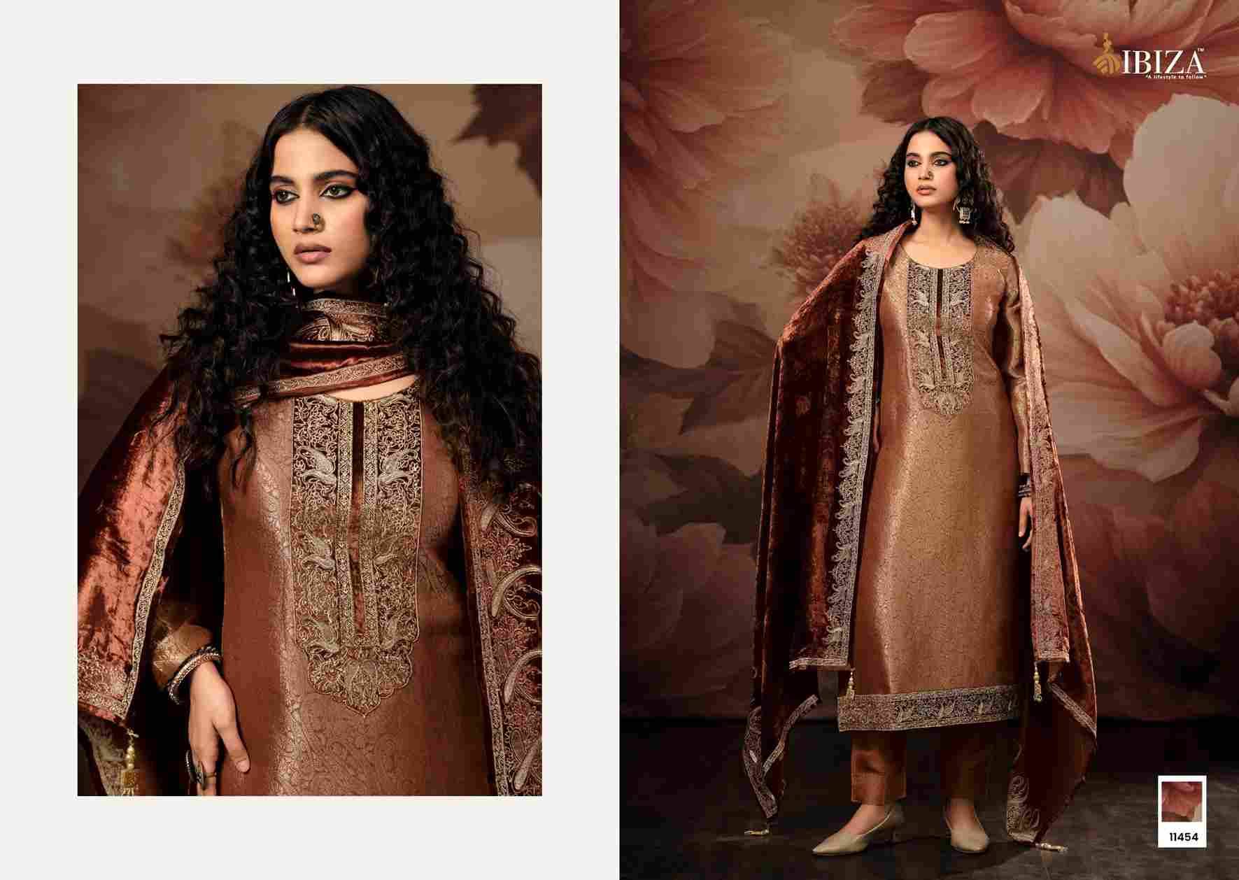 Vihara By Ibiza 11451 To 11454 Series Designer Festive Suits Beautiful Fancy Stylish Colorful Party Wear & Occasional Wear Pure Jacquard Dresses At Wholesale Price
