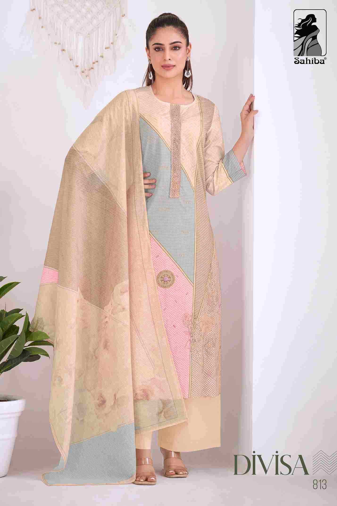 Divisa By Sahiba Fabrics Beautiful Festive Suits Colorful Stylish Fancy Casual Wear & Ethnic Wear Pure Cotton Lawn Dresses At Wholesale Price