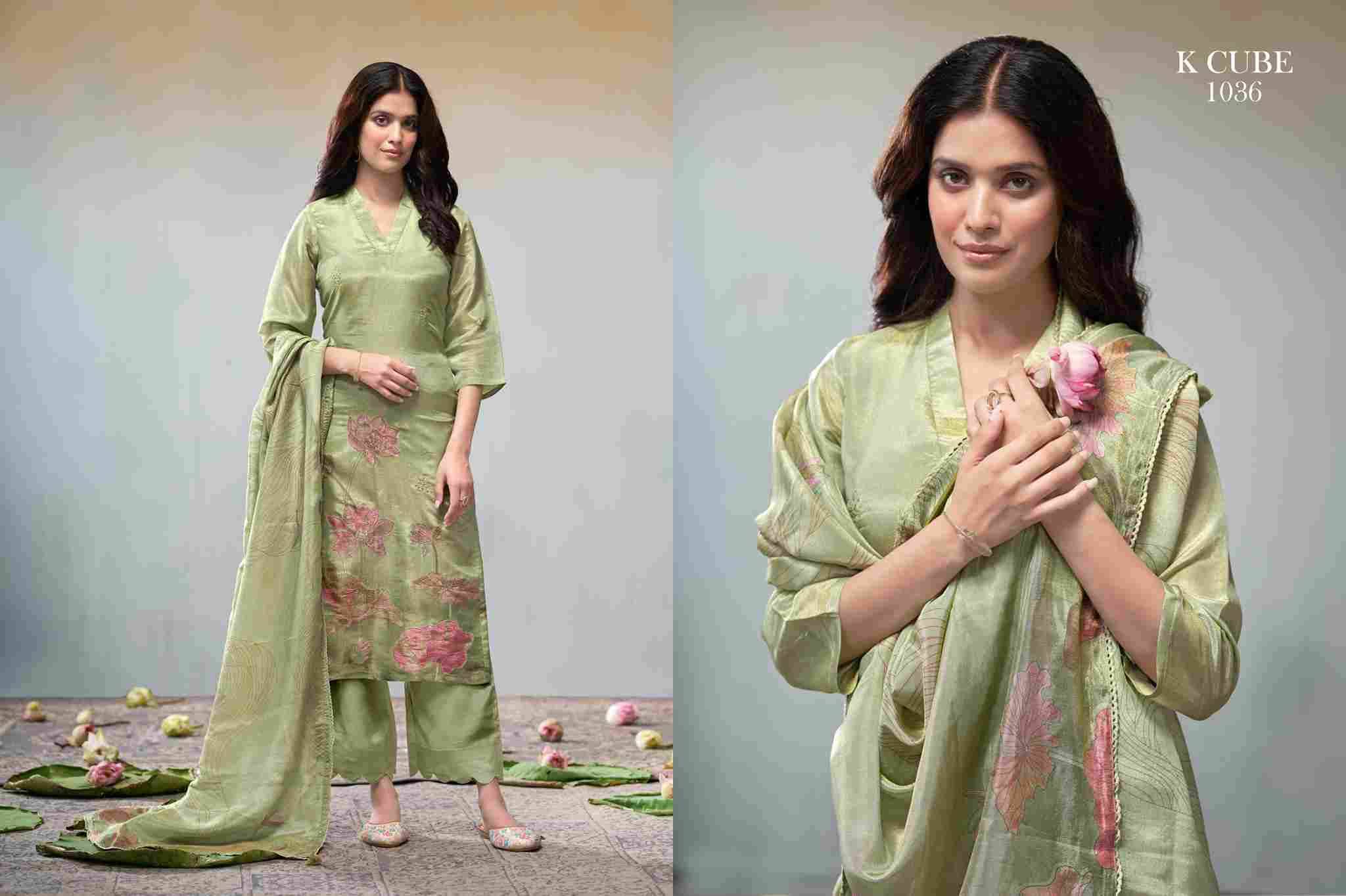 Rachita By K Cube 1036-A To 1036-D Series Beautiful Festive Suits Colorful Stylish Fancy Casual Wear & Ethnic Wear Shimmer Dresses At Wholesale Price
