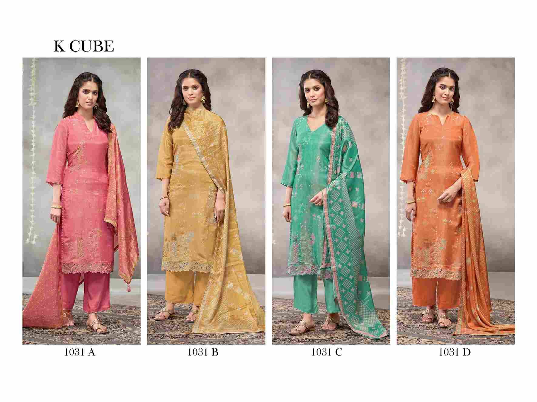 Falak By K Cube 1031-A To 1031-D Series Beautiful Festive Suits Colorful Stylish Fancy Casual Wear & Ethnic Wear Shimmer Dresses At Wholesale Price