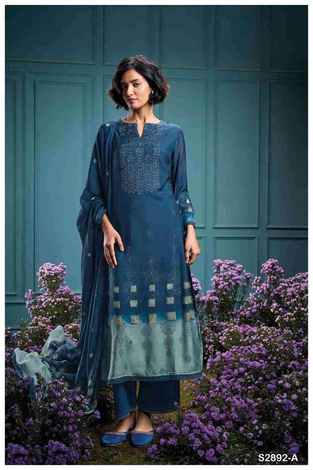 Sitalnisa-2892 By Ganga Fashion 2892-A To 2892-D Series Beautiful Festive Suits Colorful Stylish Fancy Casual Wear & Ethnic Wear Pure Bemberg Silk Dresses At Wholesale Price