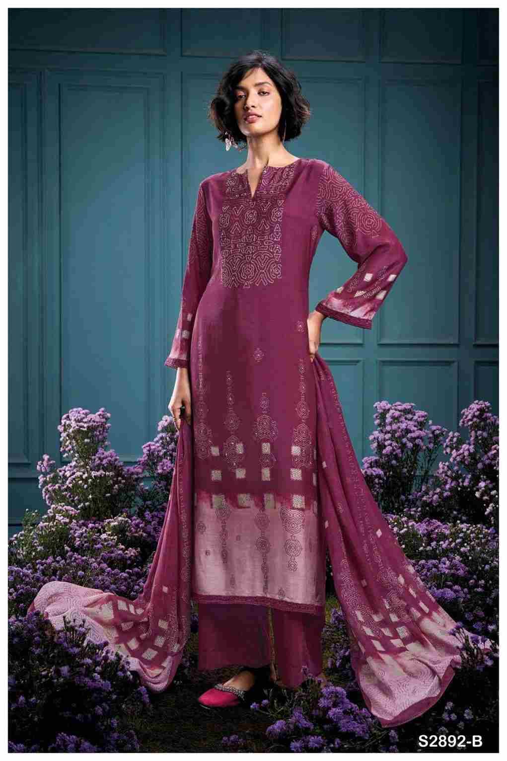 Sitalnisa-2892 By Ganga Fashion 2892-A To 2892-D Series Beautiful Festive Suits Colorful Stylish Fancy Casual Wear & Ethnic Wear Pure Bemberg Silk Dresses At Wholesale Price