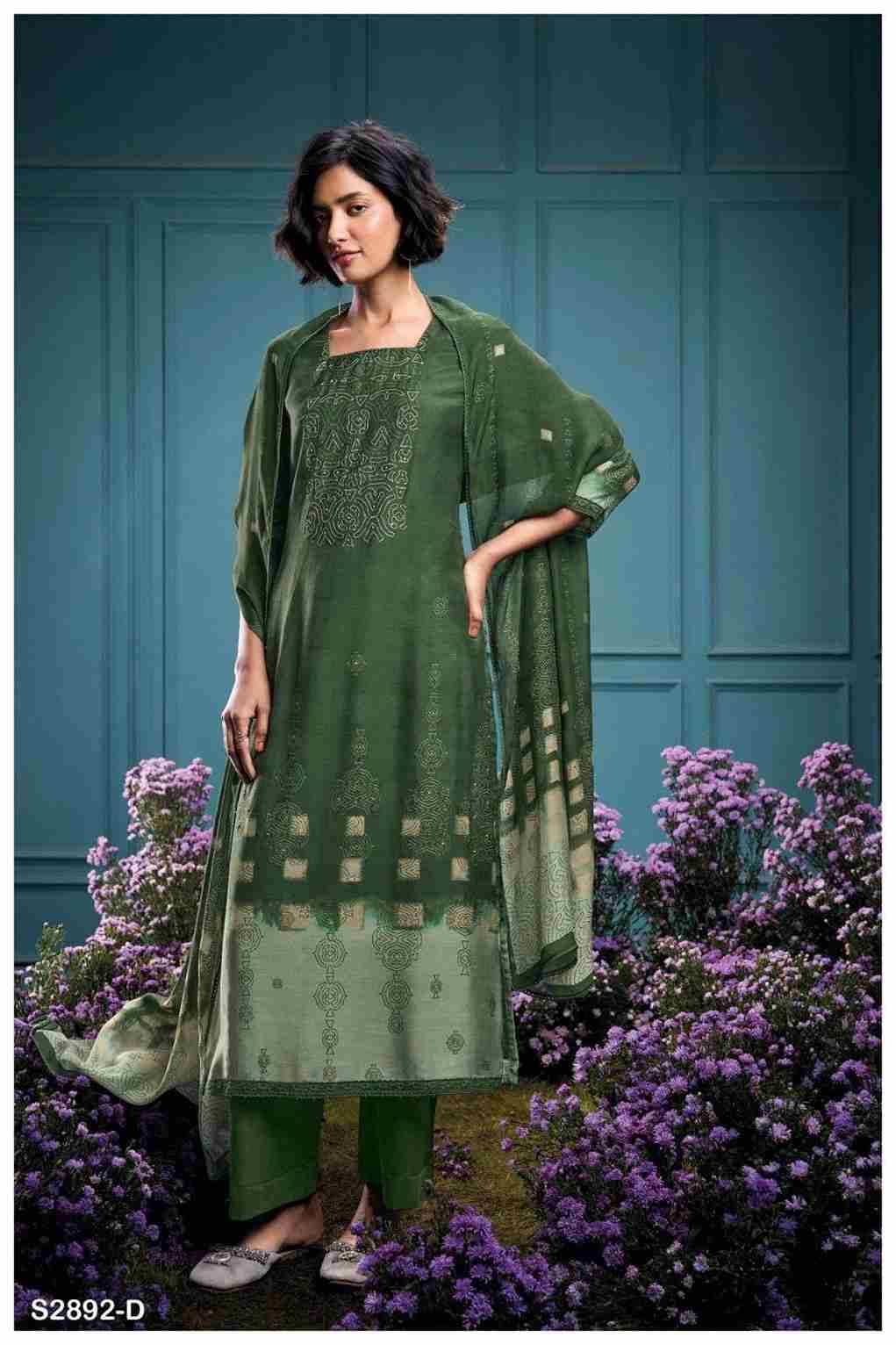 Sitalnisa-2892 By Ganga Fashion 2892-A To 2892-D Series Beautiful Festive Suits Colorful Stylish Fancy Casual Wear & Ethnic Wear Pure Bemberg Silk Dresses At Wholesale Price