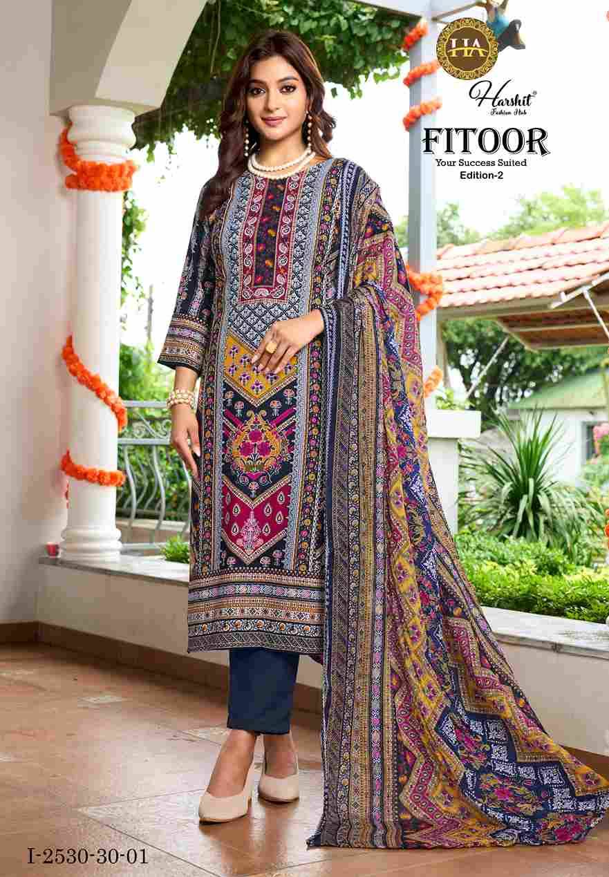 Fitoor Vol-2 By Harshit Fashion Hub 2530-30-01 To 2530-30-06 Series Beautiful Festive Suits Stylish Fancy Colorful Casual Wear & Ethnic Wear Pure Viscose Rayon Print Dresses At Wholesale Price