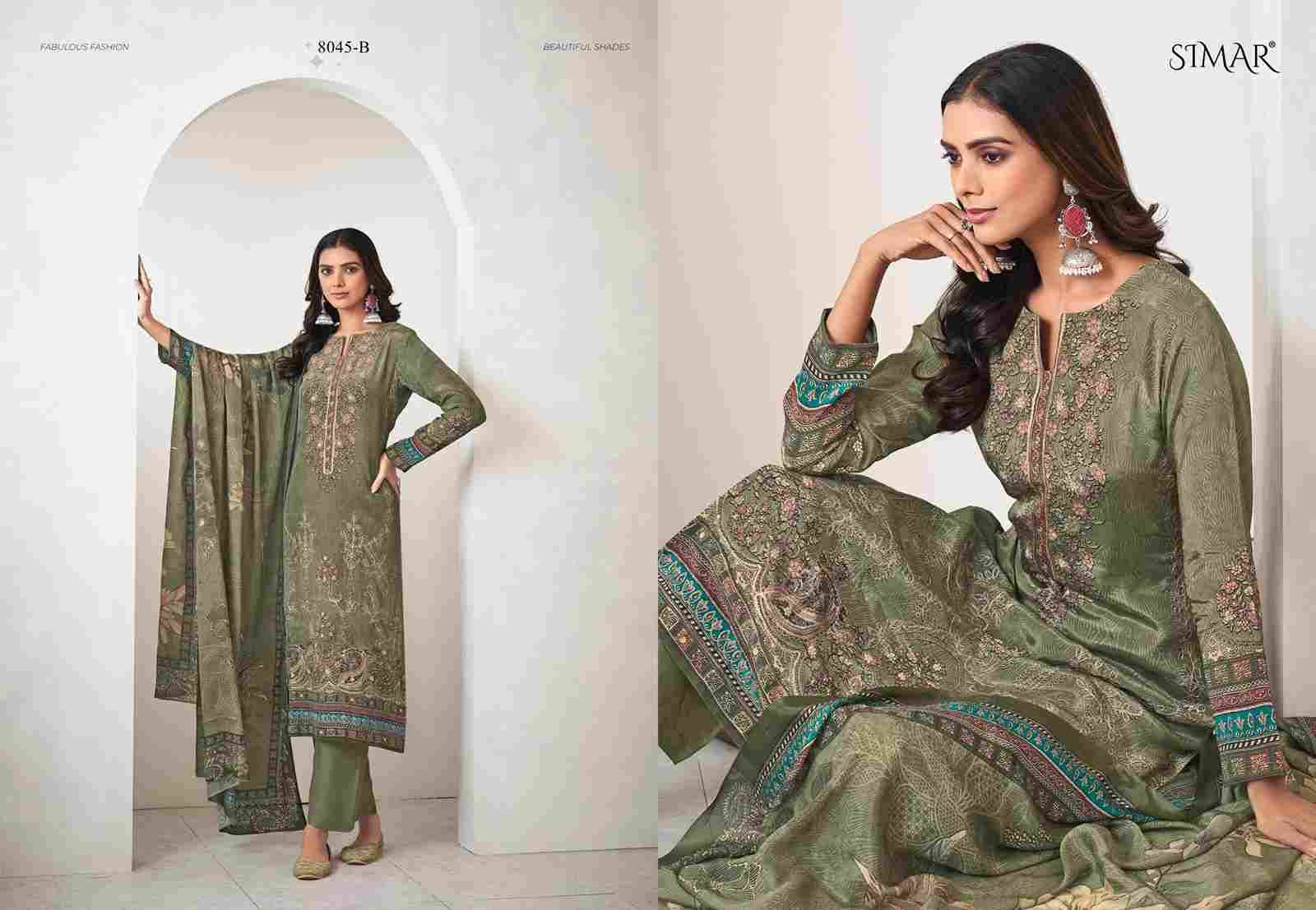 Pankh By Simar 8045-A To 8045-D Series Designer Festive Suits Beautiful Stylish Fancy Colorful Party Wear & Occasional Wear Pure Natural Crepe Dresses At Wholesale Price