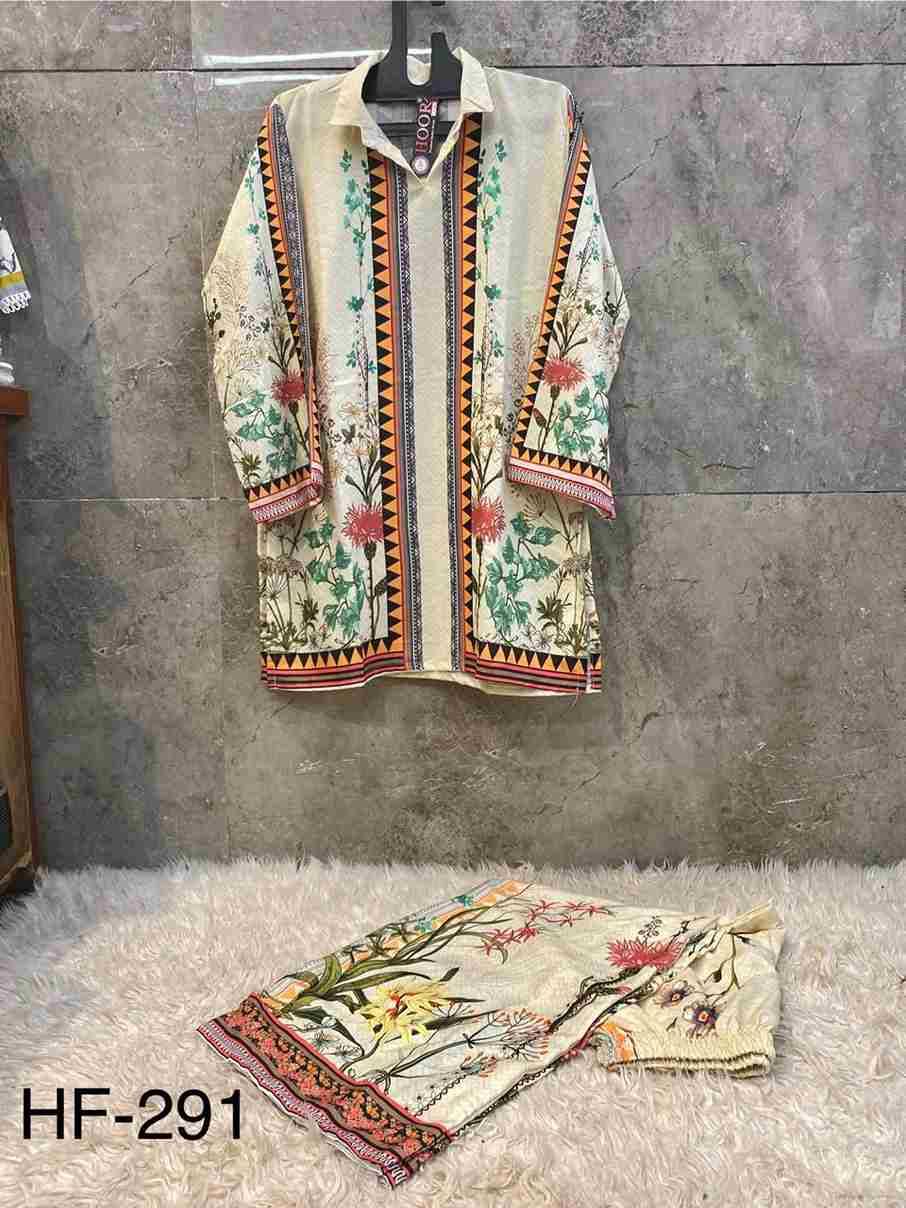Hoor Tex Hit Design HF-290 Series By Hoor Tex HF-290 To HF-299 Series Designer Stylish Fancy Colorful Beautiful Casual Wear & Ethnic Wear Imported Rayon Satin Co-Ords At Wholesale Price
