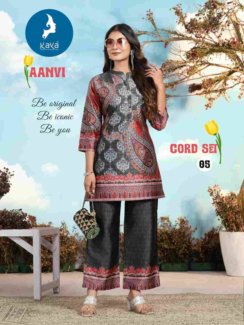 Aanvi By Kaya 01 To 06 Series Designer Stylish Fancy Colorful Beautiful Party Wear & Ethnic Wear Collection Vertican Co-Ord At Wholesale Price