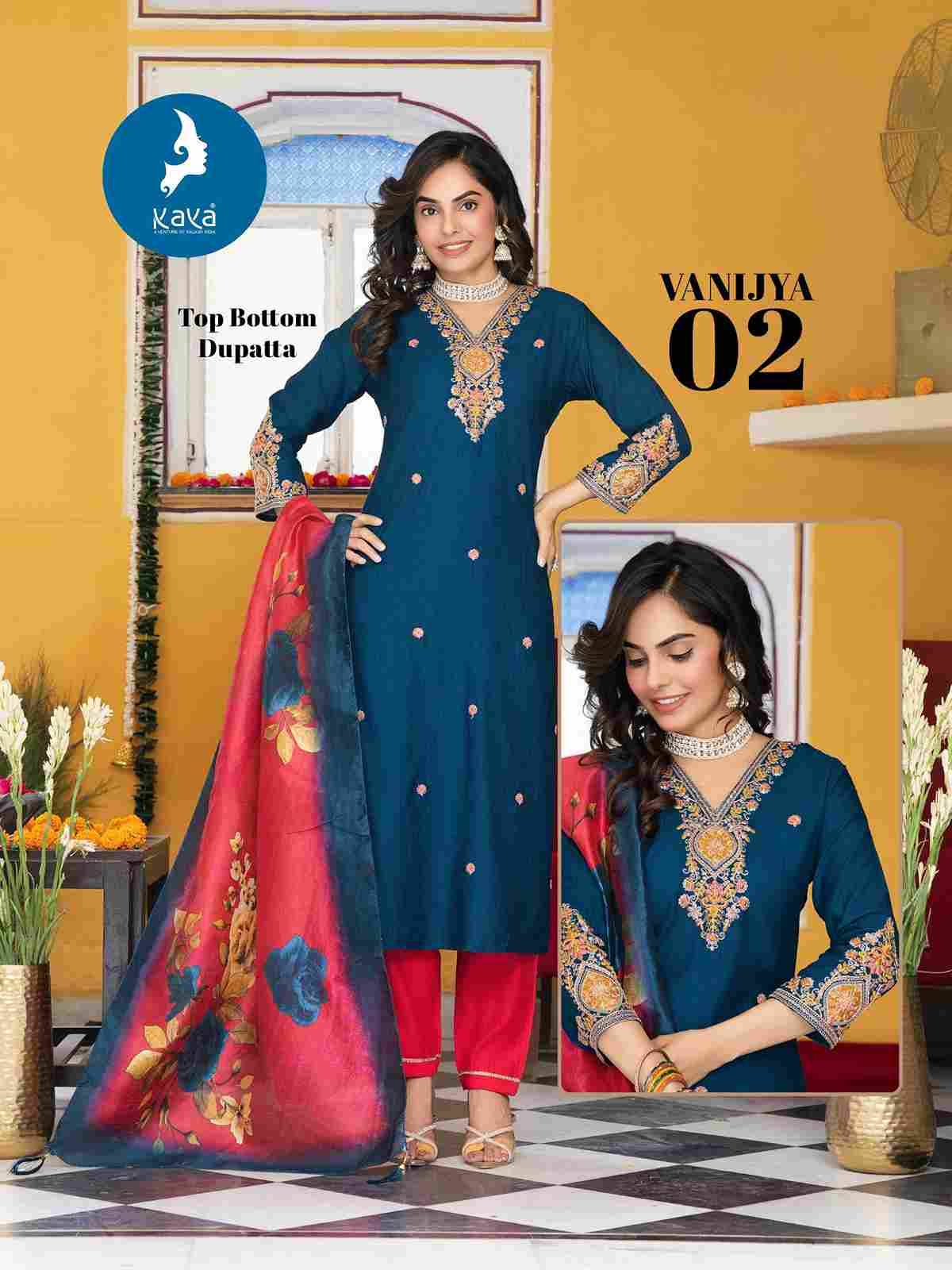 Vanijya By Kaya 01 To 06 Series Beautiful Stylish Festive Suits Fancy Colorful Casual Wear & Ethnic Wear & Ready To Wear Vertican Print Dresses At Wholesale Price
