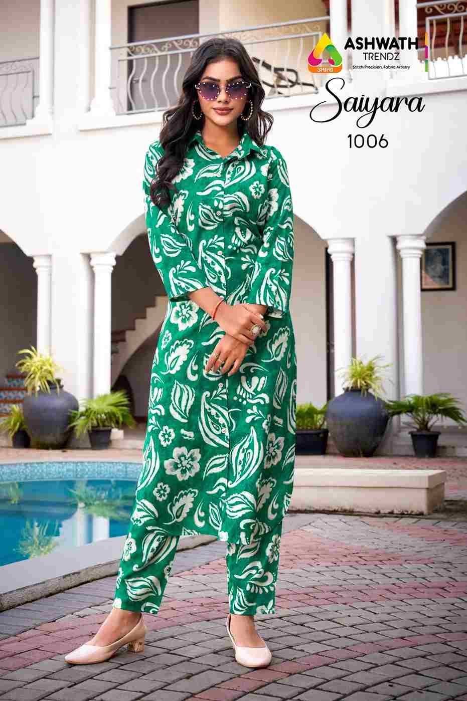 Saiyara By Ashwath Trendz 1001 To 1006 Series Designer Stylish Fancy Colorful Beautiful Party Wear & Ethnic Wear Collection Vatican Print Kurtis With Bottom At Wholesale Price