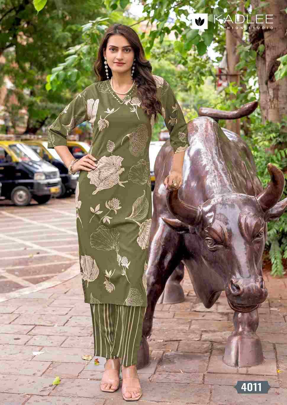 Rangoli Vol-2 By Kadlee 4007 To 4012 Series Designer Stylish Fancy Colorful Beautiful Party Wear & Ethnic Wear Collection Rayon Print Kurtis With Bottom At Wholesale Price