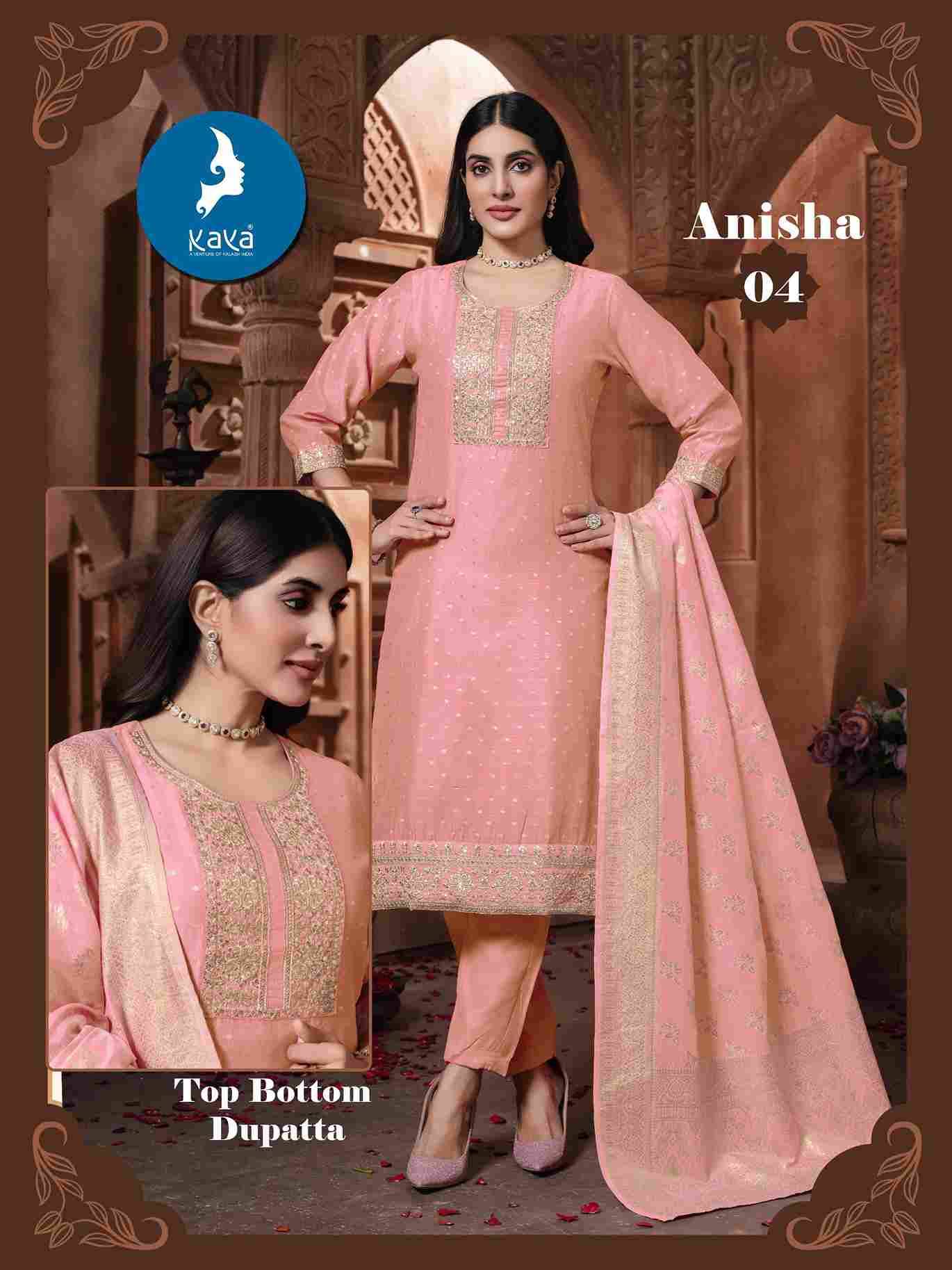 Anisha By Kaya 01 To 06 Series Beautiful Stylish Festive Suits Fancy Colorful Casual Wear & Ethnic Wear & Ready To Wear Chanderi Jacquard Dresses At Wholesale Price