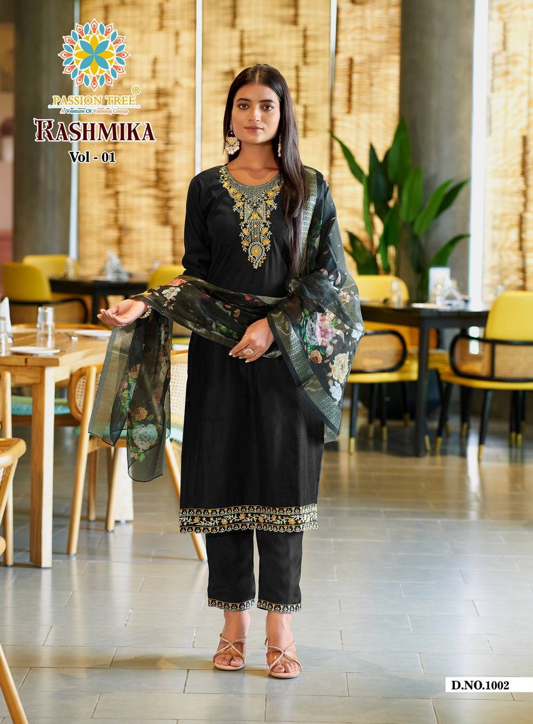 Rashmika Vol-1 By Passion Tree 1001 To 1008 Series Beautiful Festive Suits Colorful Stylish Fancy Casual Wear & Ethnic Wear Viscose Silk Print Dresses At Wholesale Price