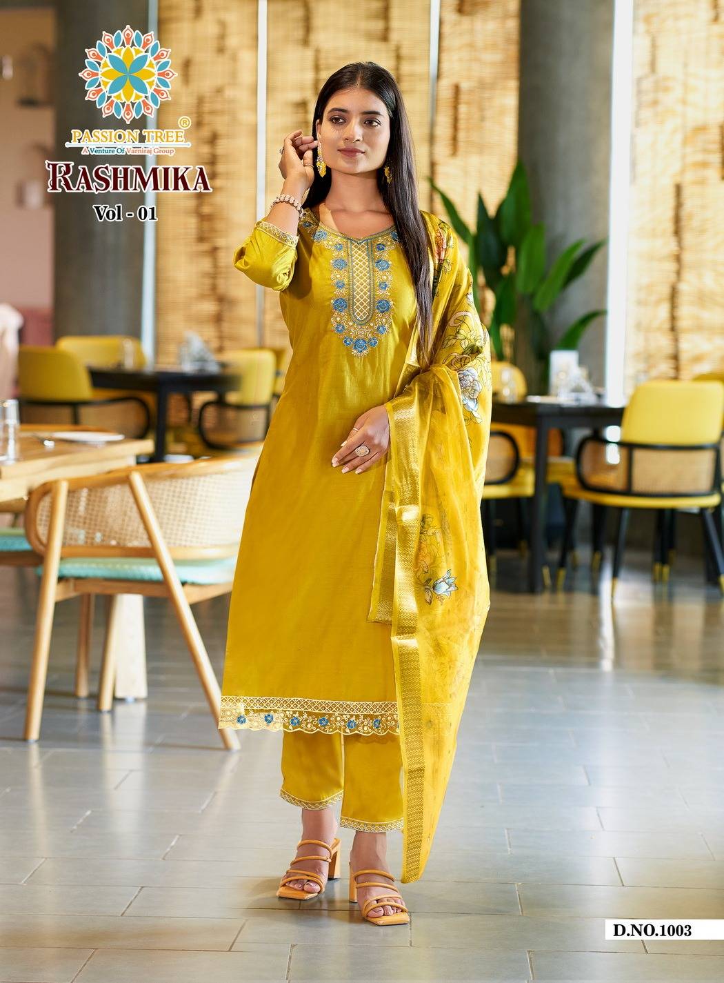 Rashmika Vol-1 By Passion Tree 1001 To 1008 Series Beautiful Festive Suits Colorful Stylish Fancy Casual Wear & Ethnic Wear Viscose Silk Print Dresses At Wholesale Price
