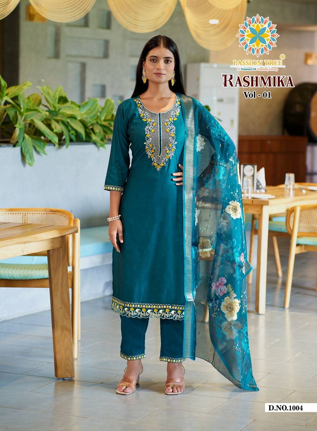 Rashmika Vol-1 By Passion Tree 1001 To 1008 Series Beautiful Festive Suits Colorful Stylish Fancy Casual Wear & Ethnic Wear Viscose Silk Print Dresses At Wholesale Price