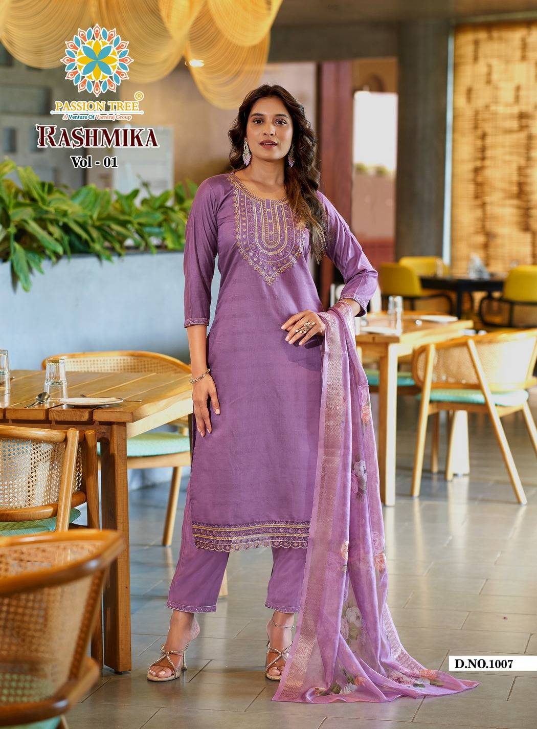 Rashmika Vol-1 By Passion Tree 1001 To 1008 Series Beautiful Festive Suits Colorful Stylish Fancy Casual Wear & Ethnic Wear Viscose Silk Print Dresses At Wholesale Price