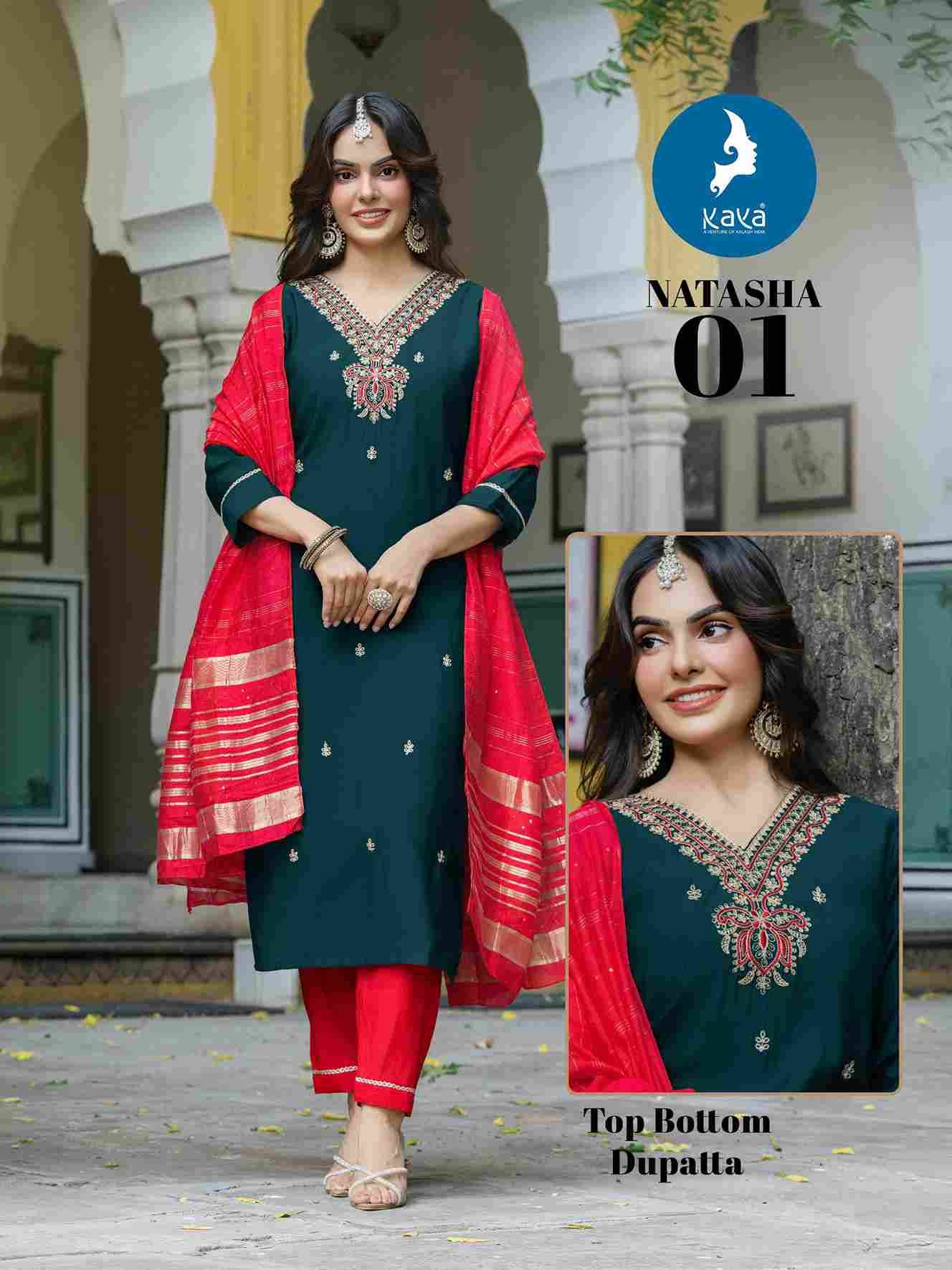 Natasha By Kaya 01 To 06 Series Beautiful Stylish Festive Suits Fancy Colorful Casual Wear & Ethnic Wear & Ready To Wear Roman Silk Dresses At Wholesale Price