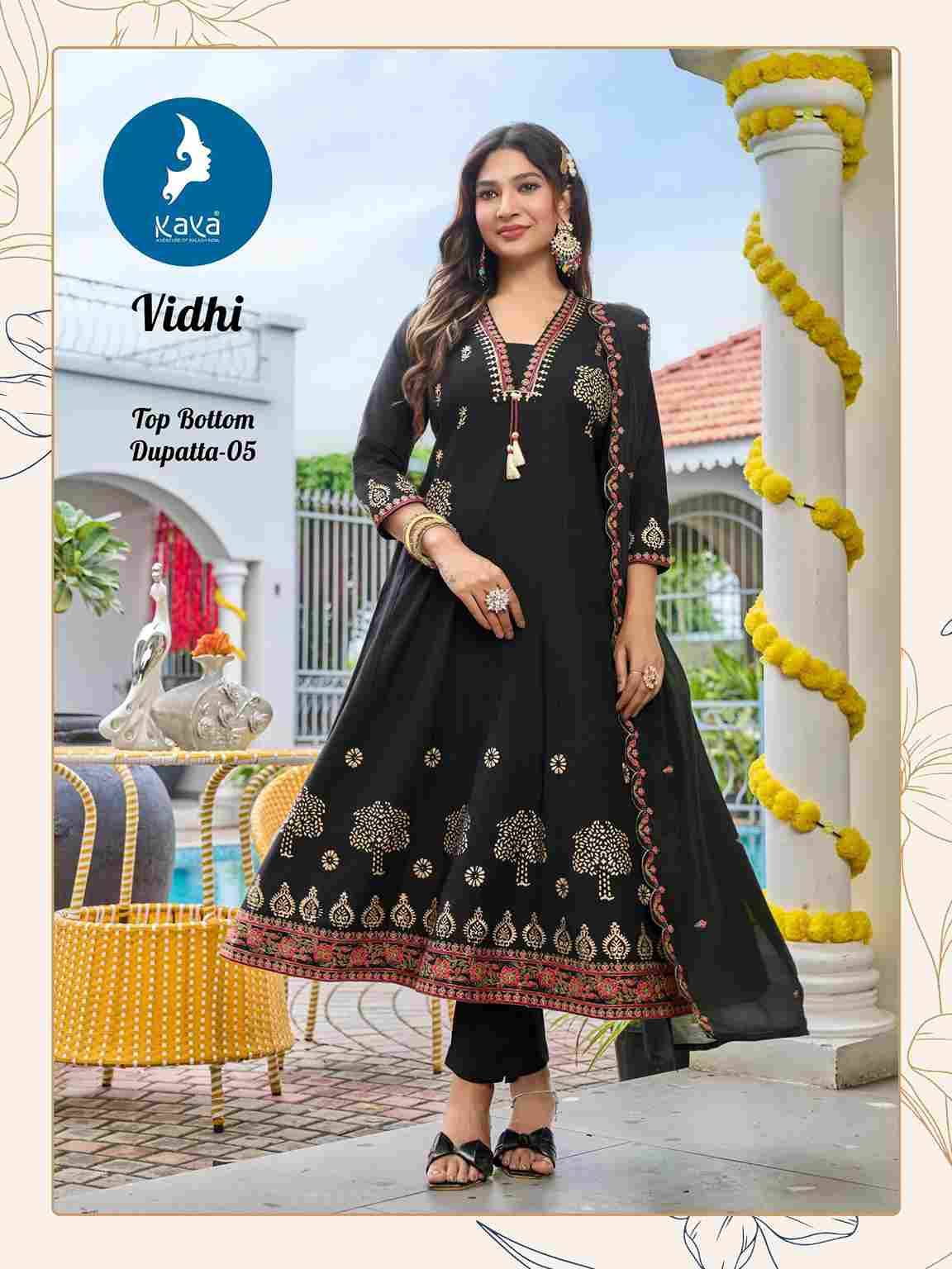 Vidhi By Kaya 01 To 06 Series Beautiful Stylish Anarkali Suits Fancy Colorful Casual Wear & Ethnic Wear & Ready To Wear Vertican Dresses At Wholesale Price