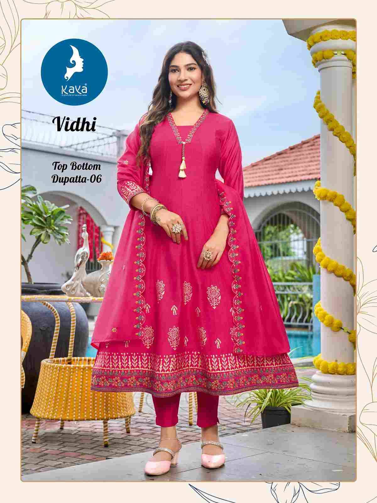 Vidhi By Kaya 01 To 06 Series Beautiful Stylish Anarkali Suits Fancy Colorful Casual Wear & Ethnic Wear & Ready To Wear Vertican Dresses At Wholesale Price