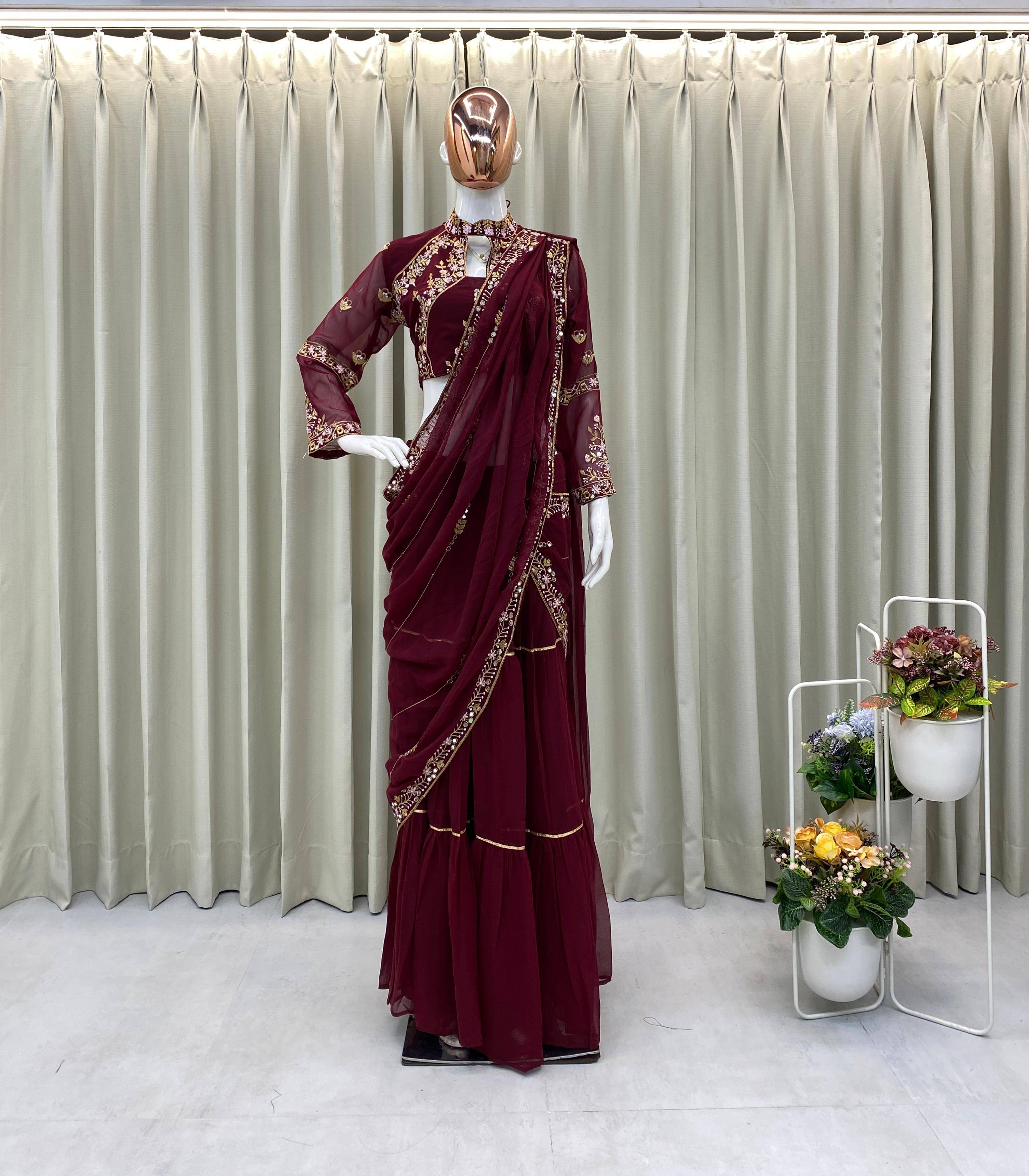 Be-280 By Fashid Wholesale 01 To 06 Series Indian Traditional Wear Collection Beautiful Stylish Fancy Colorful Party Wear & Occasional Wear Faux Georgette Lehenga Sarees At Wholesale Price