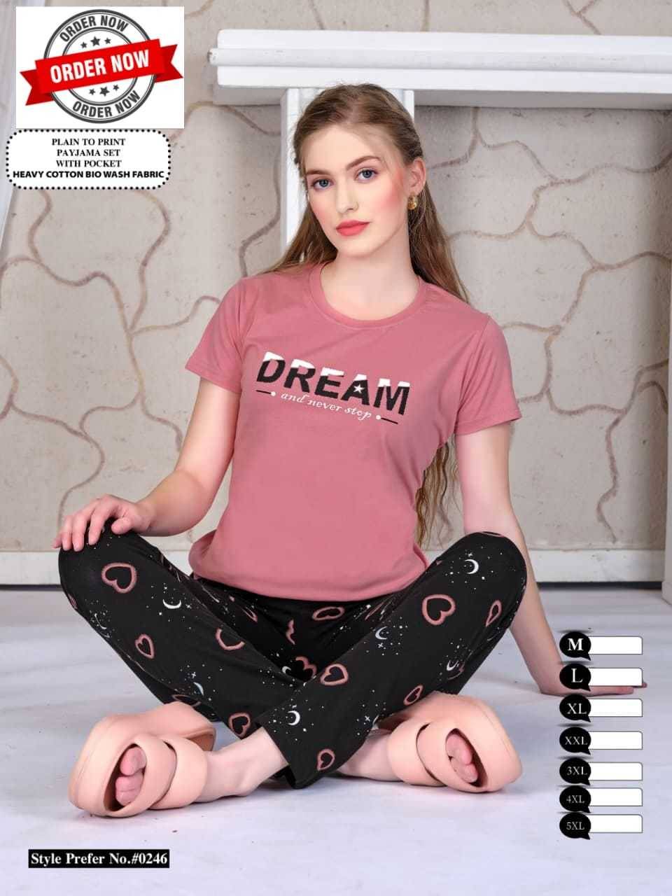Summer Special Vol-246 By Kaamiri 246-A To 246-F Series Designer Stylish Fancy Colorful Beautiful Party Wear & Ethnic Wear Collection Heavy Hosiery Cotton Night Suits At Wholesale Price