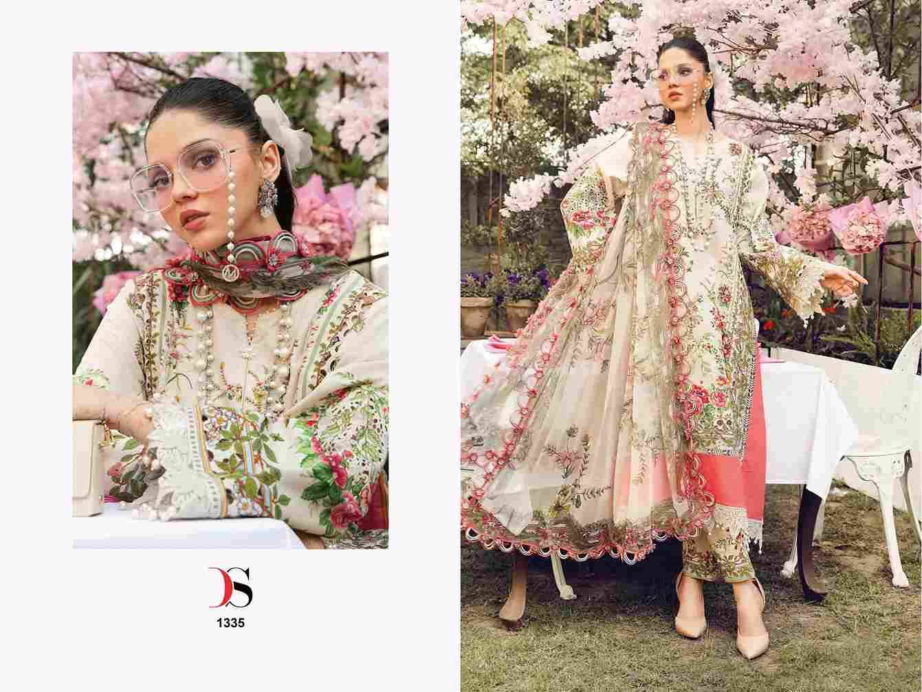 Maria.B. Mprint-25 Vol-2 By Deepsy Suits 1331 To 1338 Series Pakistani Stylish Beautiful Colourful Printed & Embroidered Party Wear & Occasional Wear Pure Cotton Dresses At Wholesale Price