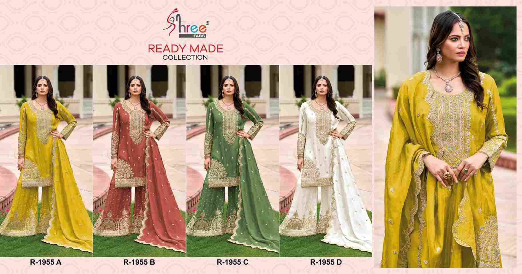 Shree Fabs Hit Design R-1955 Colours By Shree Fabs R-1955-A To R-1955-D Series Designer Pakistani Suits Collection Beautiful Stylish Fancy Colorful Party Wear & Occasional Wear Chinnon Dresses At Wholesale Price