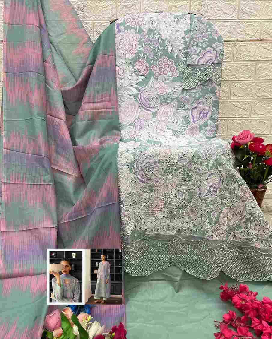 Afrozeh Lawn-25 By Deepsy Suits 1321 To 1328 Series Pakistani Stylish Beautiful Colourful Printed & Embroidered Party Wear & Occasional Wear Pure Cotton Dresses At Wholesale Price