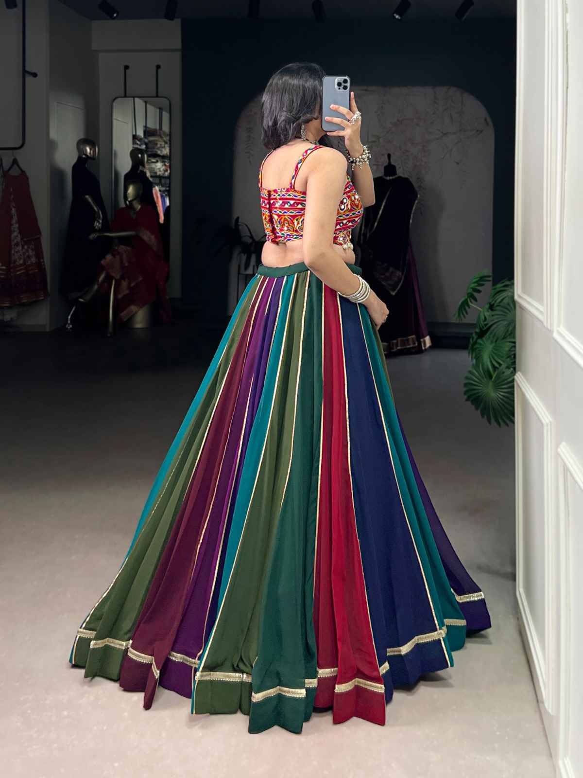 Sf-1054 By Fashid Wholesale Navratri Wear Collection Beautiful Stylish Colorful Fancy Party Wear & Occasional Wear Georgette Lehengas At Wholesale Price