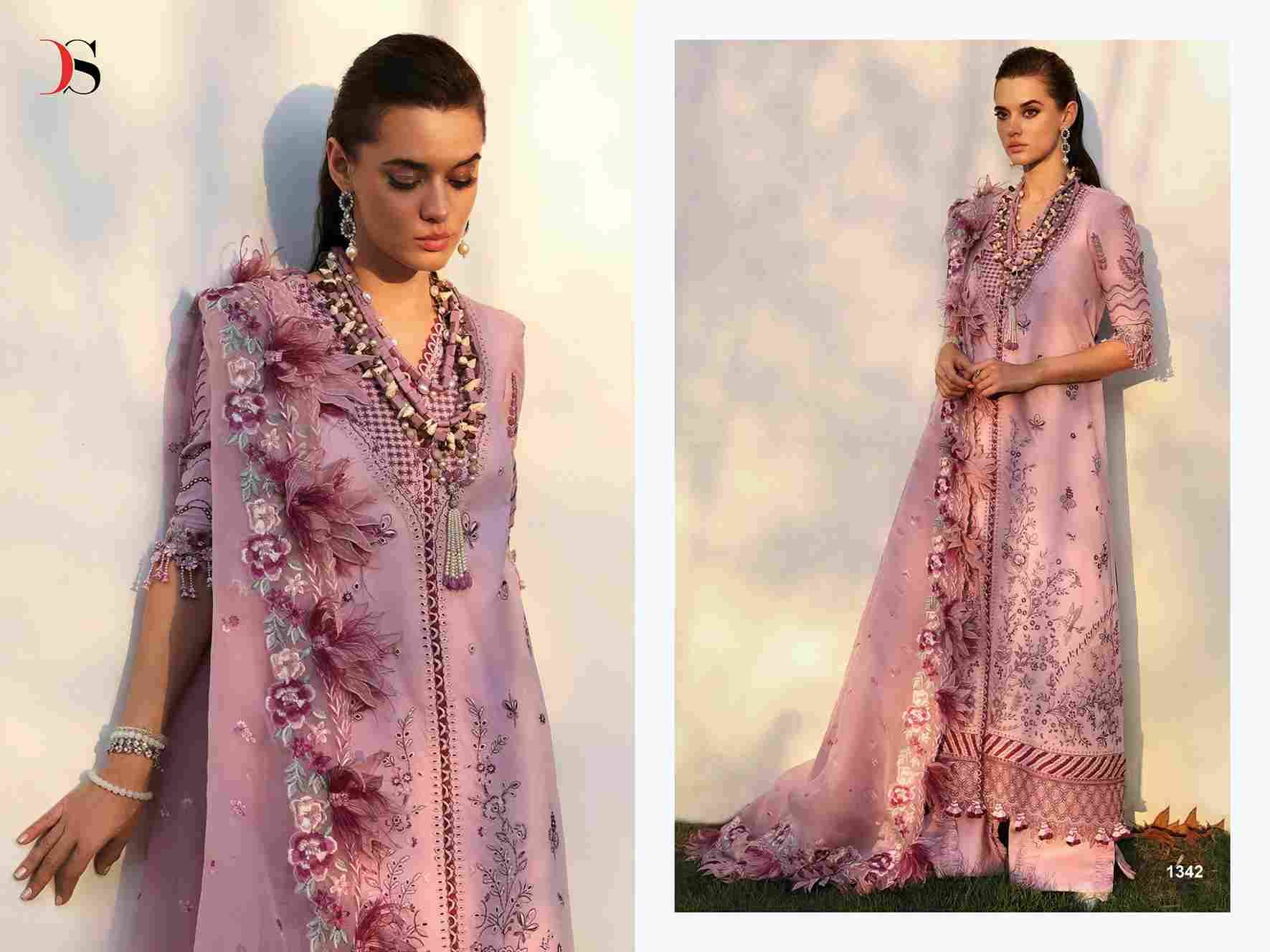 Adan Inlay Premium-25 By Deepsy Suits 1341 To 1346 Series Pakistani Stylish Beautiful Colourful Printed & Embroidered Party Wear & Occasional Wear Pure Cotton Dresses At Wholesale Price