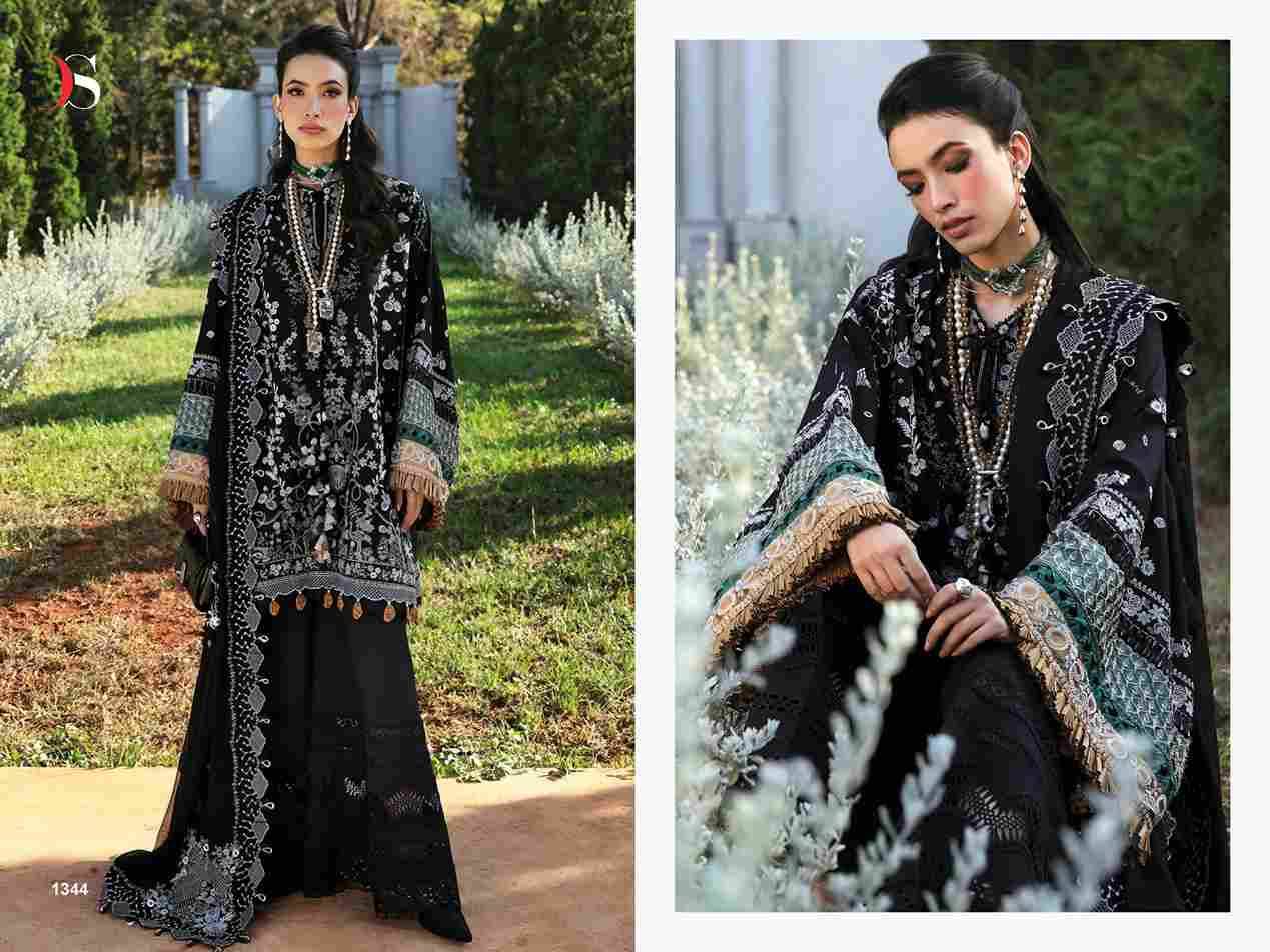 Adan Inlay Premium-25 By Deepsy Suits 1341 To 1346 Series Pakistani Stylish Beautiful Colourful Printed & Embroidered Party Wear & Occasional Wear Pure Cotton Dresses At Wholesale Price