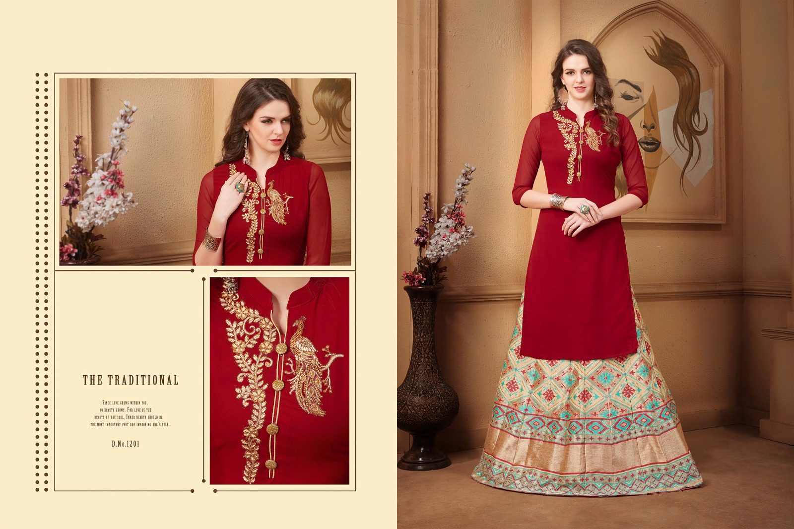 Mahira By Veera Tex 1201 To 1210 Series Beautiful Stylish Designer Embroidered Casual Wear Ready To Wear Ethnic Wear Georgette Kurtis At Wholesale Price