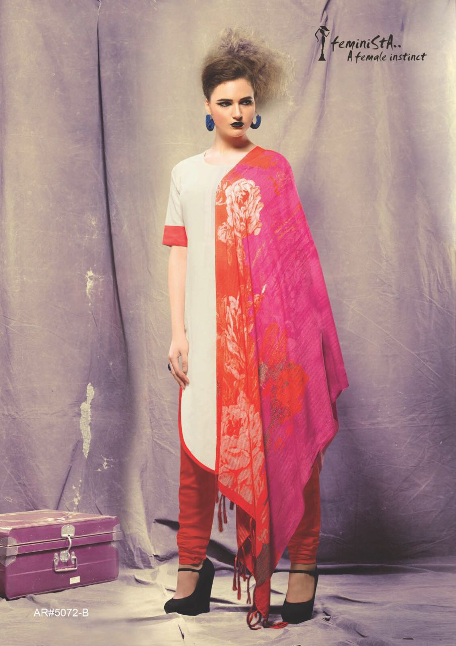 Soul Vol 12 By Arena Fashions 5071a To 5076b Series Beautiful Stylish Designer Printed Ready To Wear Casual Wear Khadi Kurtis At Wholesale Price