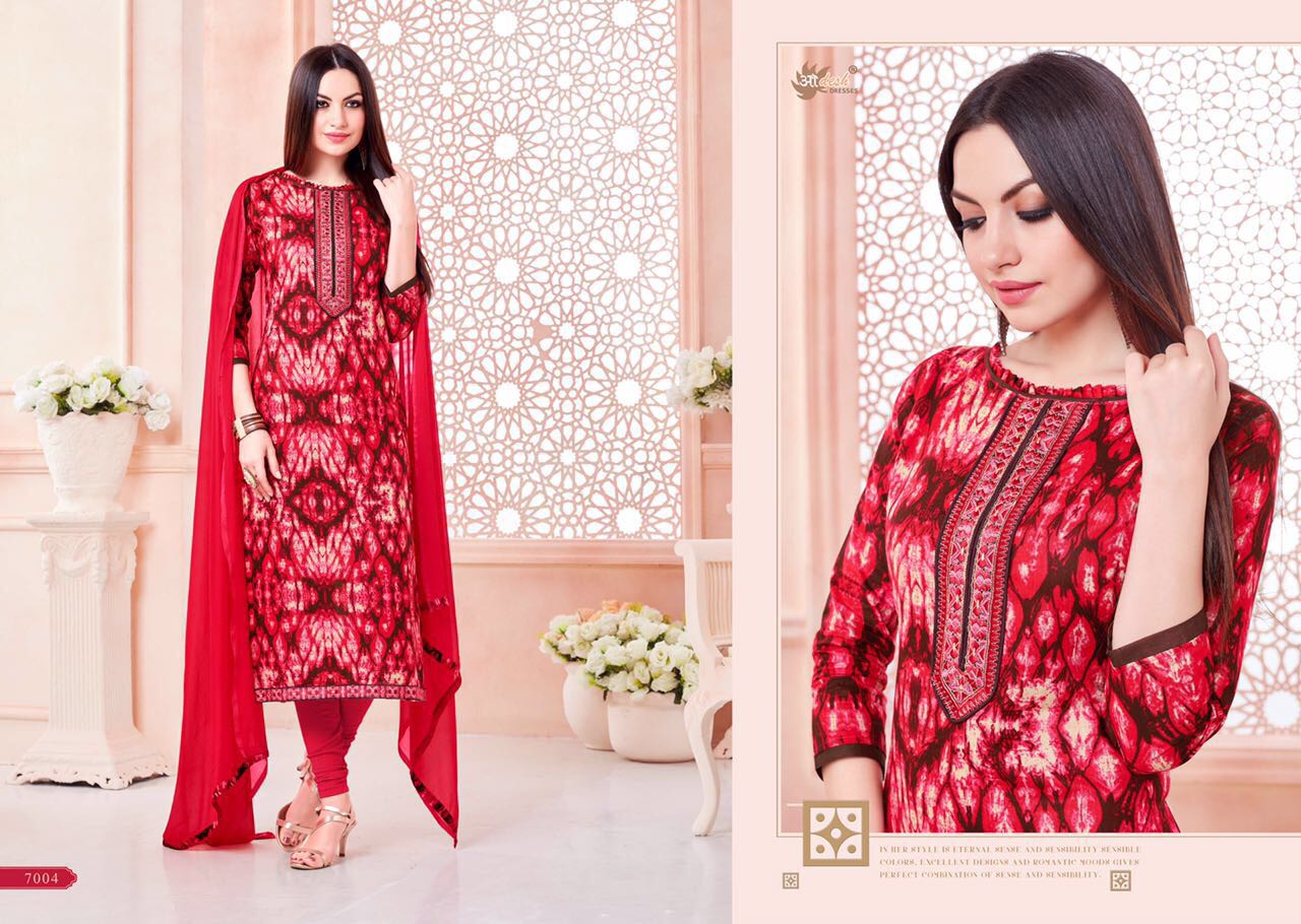 Zaheen Vol 7 By Aadesh Dresses 7001 To 7012 Series Indian Ethnic Stylish Designer Printed Casual Wear Cambric Cotton Dresses At Wholesale Price