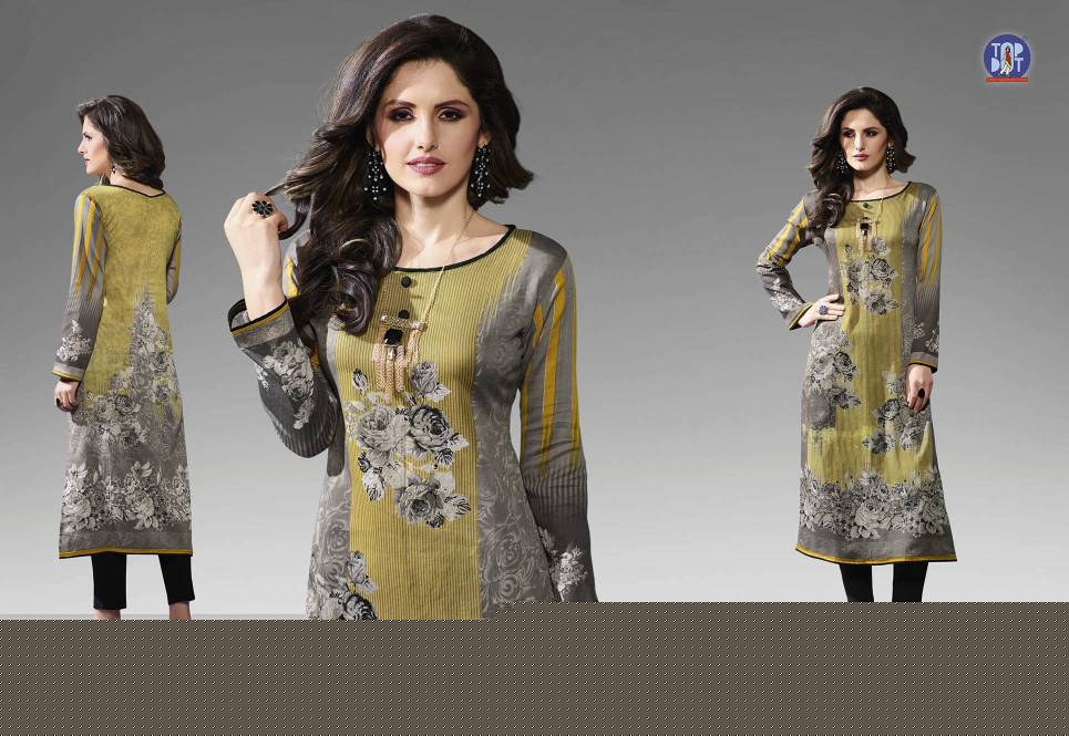 Motif-2 131 To 146 Series By Top-dot Beautiful Colorful Stylish Fancy Pretty Party Wear Casual Wear Occasional Wear Printed Kurti At Wholesale Price