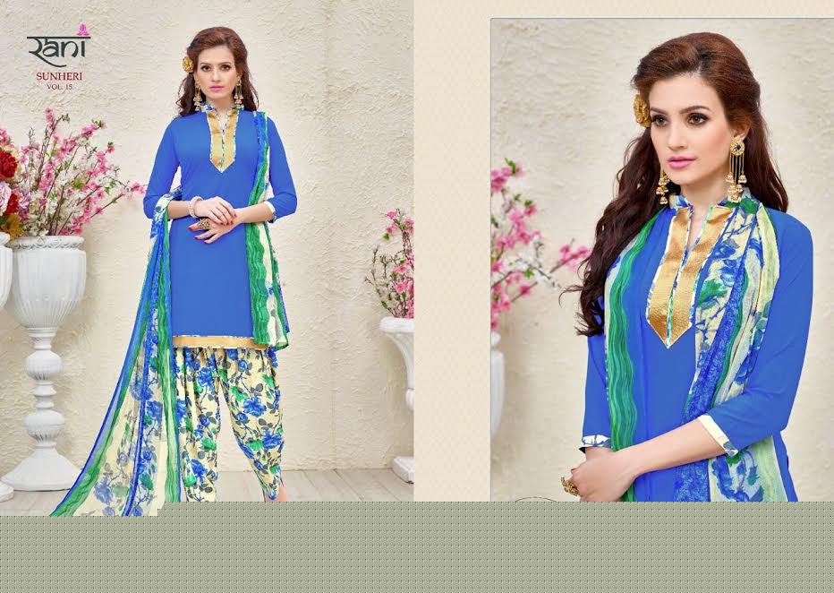 Sunheri-15 15001 To 15016 Series By Rani Print Beautiful Stylish Colorful Party Wear Occasional Wear Casual Wear Printed Crape Dresses At Wholesale Price