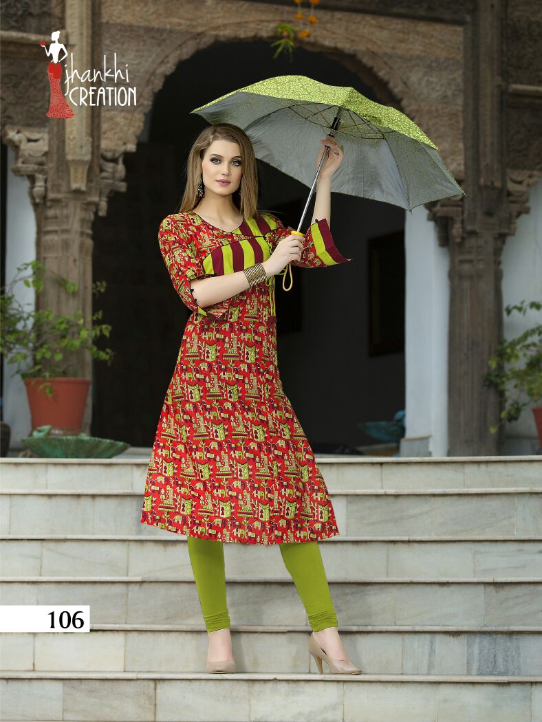 Kesar By Jhankhi Creation 101 To 112 Series Beautiful Colorful Stylish Fancy Casual Wear & Ready To Wear Heavy Cotton Printed Kurtis At Wholesale Price
