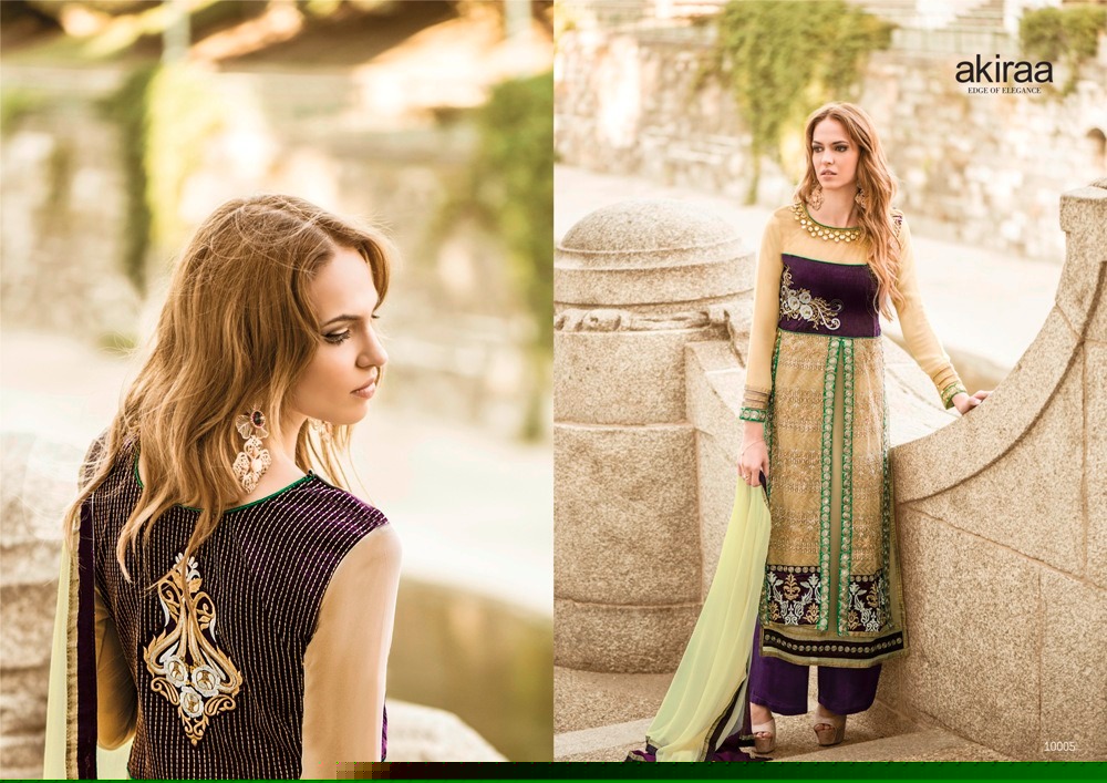 Akiraa By Avima Designer Beautiful Colorful Wedding Collection Occasional Wear & Party Wear Heavy Georgette Embroidered Dresses At Wholesale Price