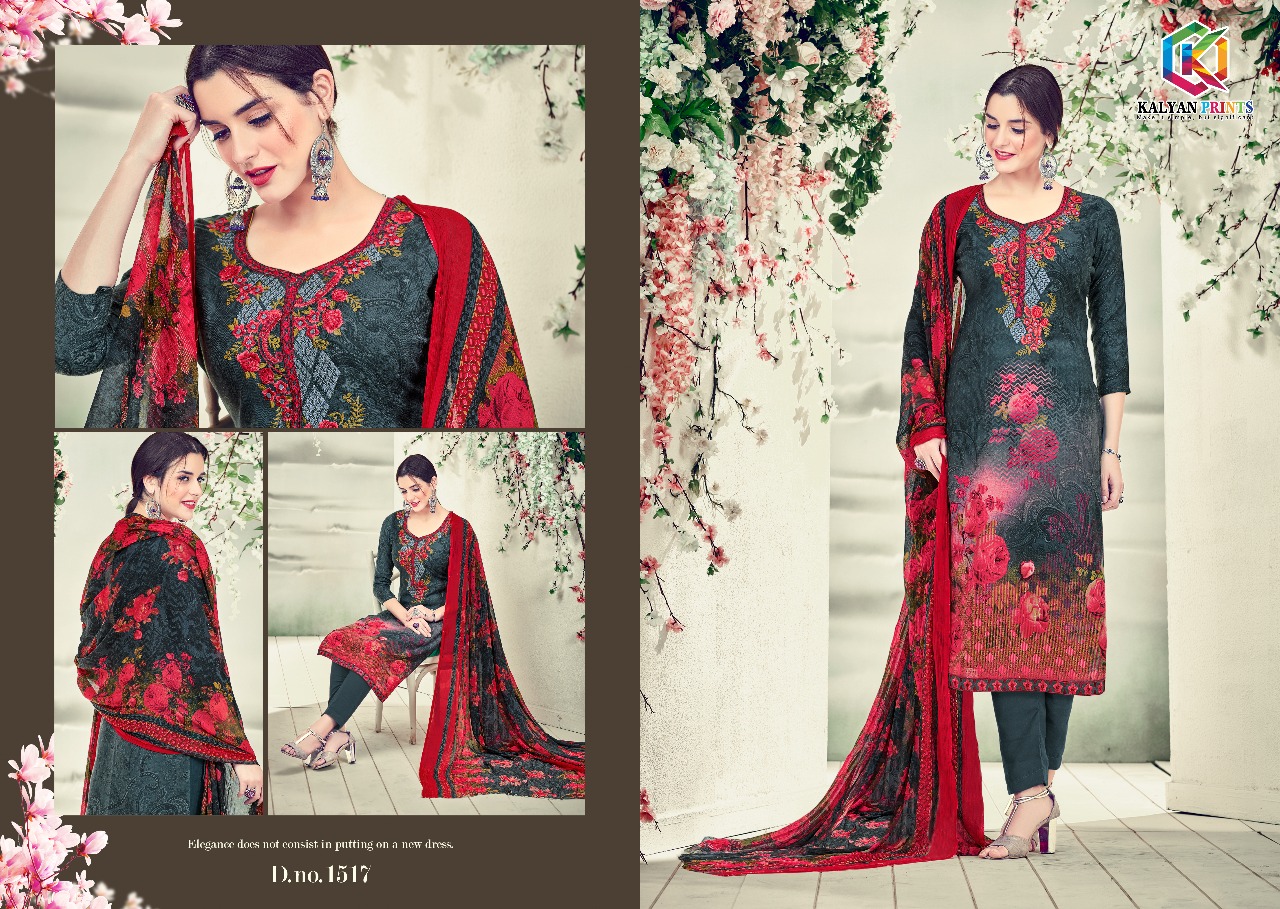 Sahida Vol-2 By Kalyan Prints 1513 To 1521 Series Pure Pashmina With Embroidery Beautiful Colorful Casual Wear & Winter Wear Printed Dresses At Wholesale Price