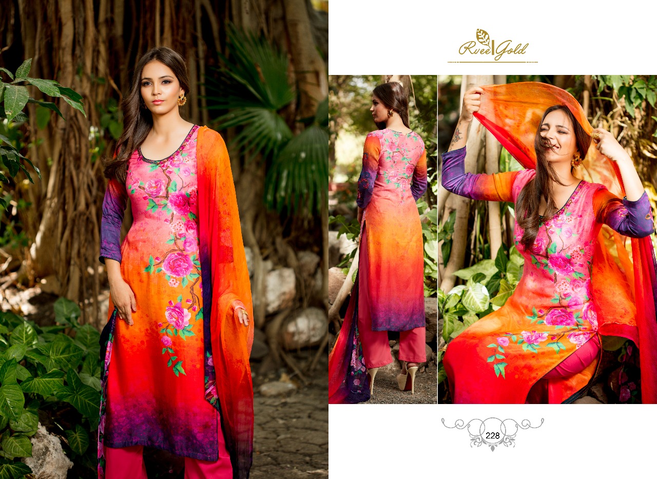 (sale)-arden By Rvee Gold 225 To 234 Series Pakistani Suits Beautiful Colorful Fancy Ethnic Wear & Party Wear Modal Silk Dresses At Wholesale Price
