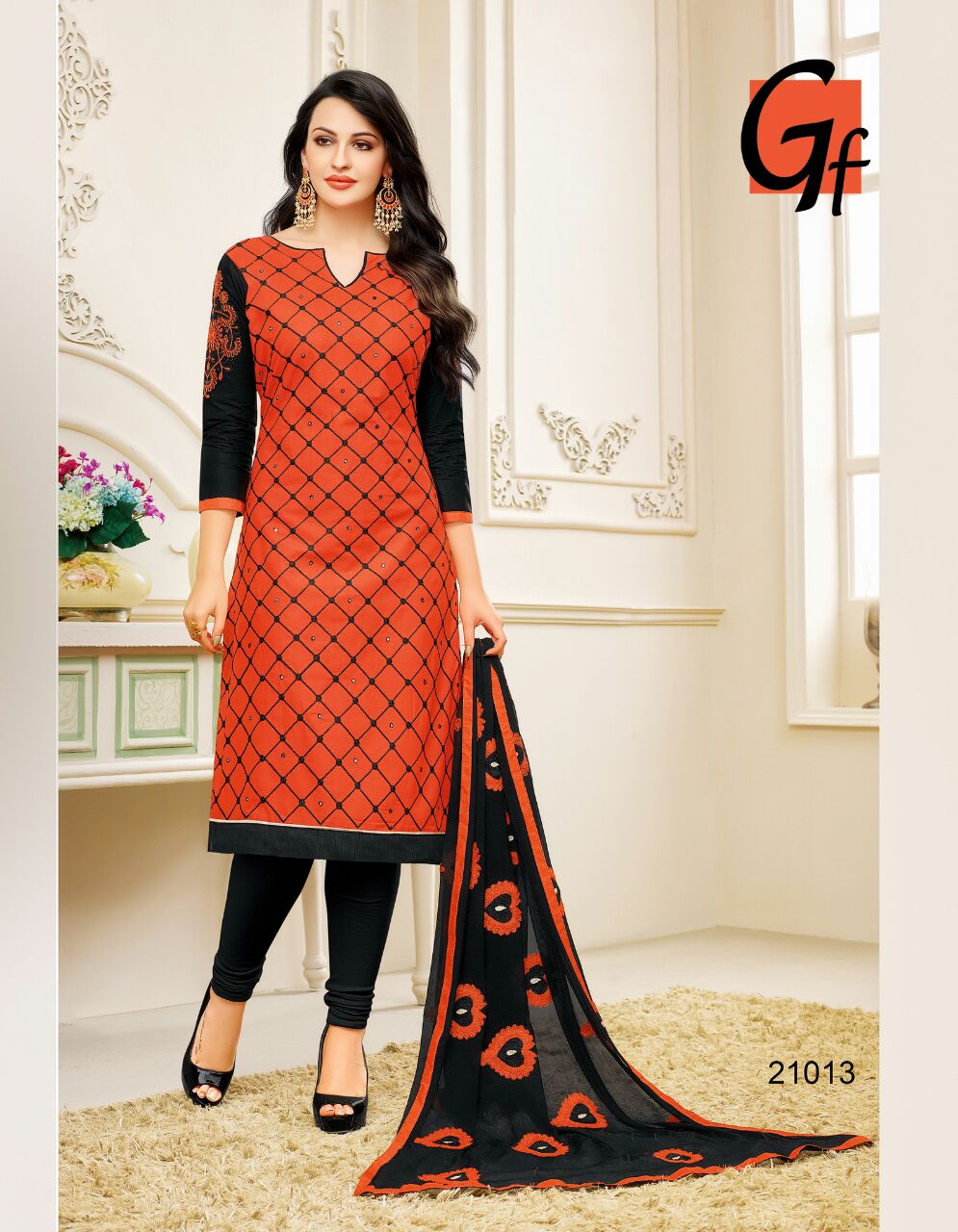 Baabul By Ganesh Fashion 21006 To 21019 Series Beautiful Stylish Colorful Party Wear & Ethnic Wear Cotton Embroidery Dresses At Wholesale Price