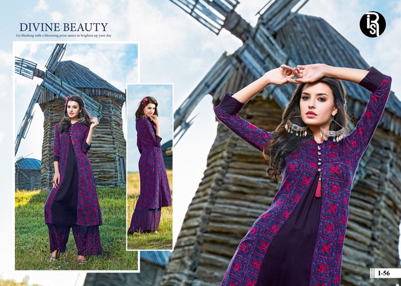 Kaya Vol-3 By Iris 55 To 60 Series Designer Beautiful Colorful Fancy Stylish Party Wear & Ethnic Wear Pure Rayon Kurtis At Wholesale Price