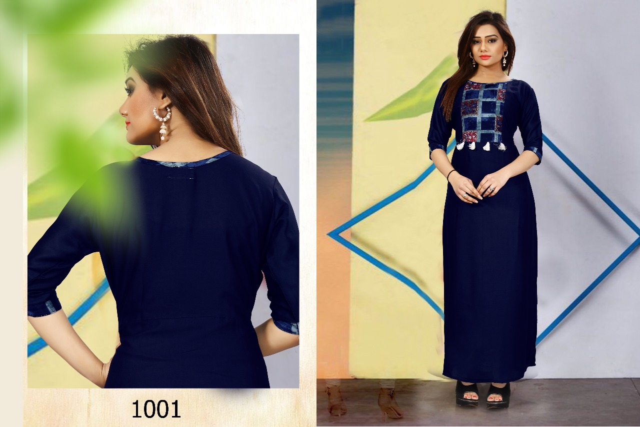 Luxury By Vf Kurtis 1001 To 1004 Series Designer Stylish Colorful Beautiful Casual Wear & Ethnic Wear Rayon Kurtis At Wholesale Price