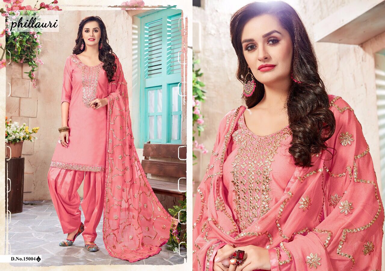 Phillauri Vol-3 Nx By Zikkra Designer Beautiful Colorful Collection Occasional Wear & Party Wear Chanderi Embroidered Dresses At Wholesale Price