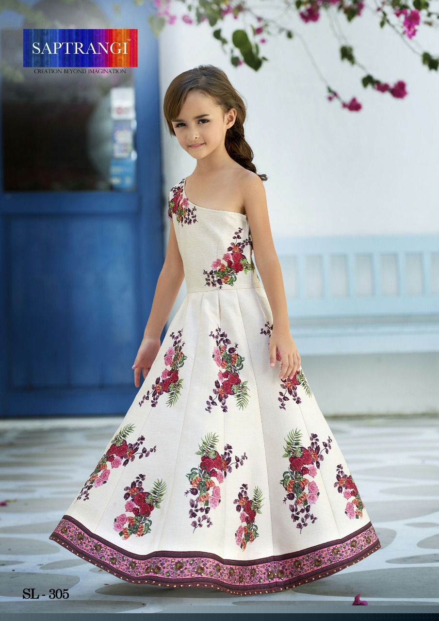 Signature Collection Season-3 By Saptrangi 301 To 311 Series Designer Kids Wedding Collection Beautiful Party Wear & Occasional Wear Pure Silk Printed Lehengas At Wholesale Price