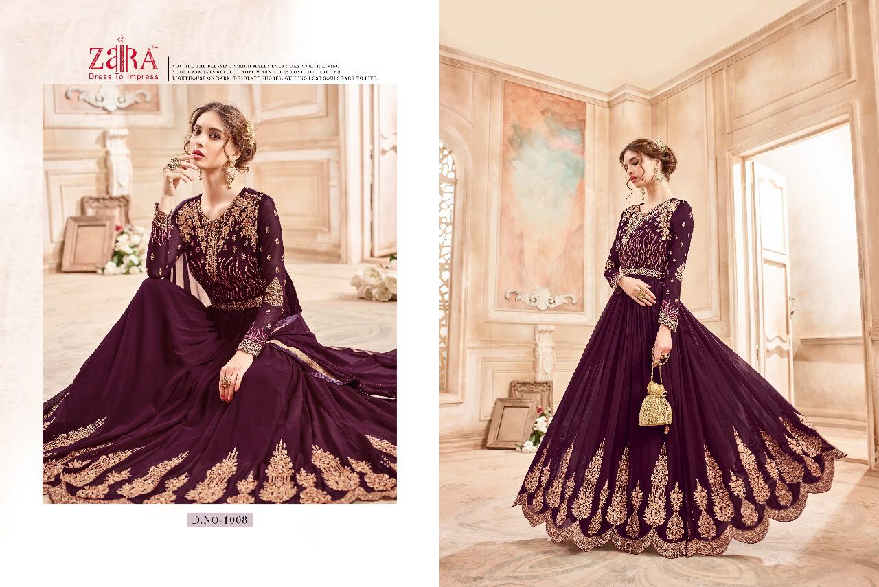 Mastani By Zaira 1001 To 1008 Series Designer Bridal Wear Suits Beautiful Fancy Colorful Party Wear & Occasional Wear Georgette Dresses At Wholesale Price